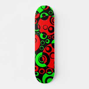 Skateboard Burbujas abstractas 02 - V2 - Retro