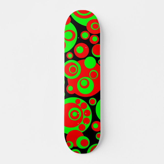 Skateboard Burbujas abstractas 03 (Anverso )