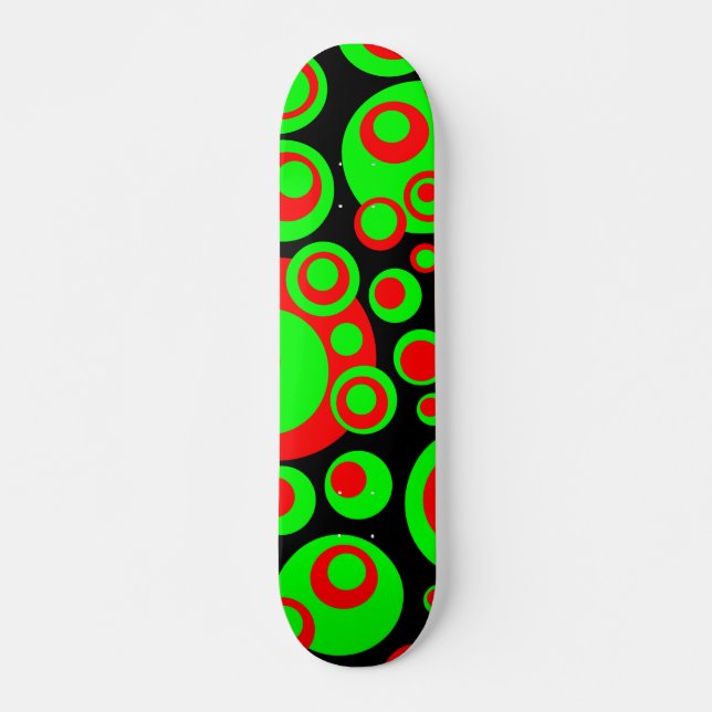 Skateboard Burbujas abstractas 04 (Anverso )