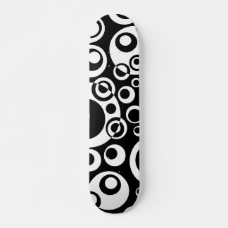 Skateboard Burbujas abstractas 04 - B/W