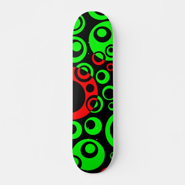Skateboard Burbujas abstractas 04 - V2 (Anverso )