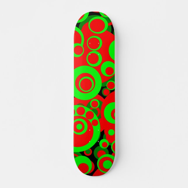 Skateboard Burbujas abstractas 05 (Anverso )