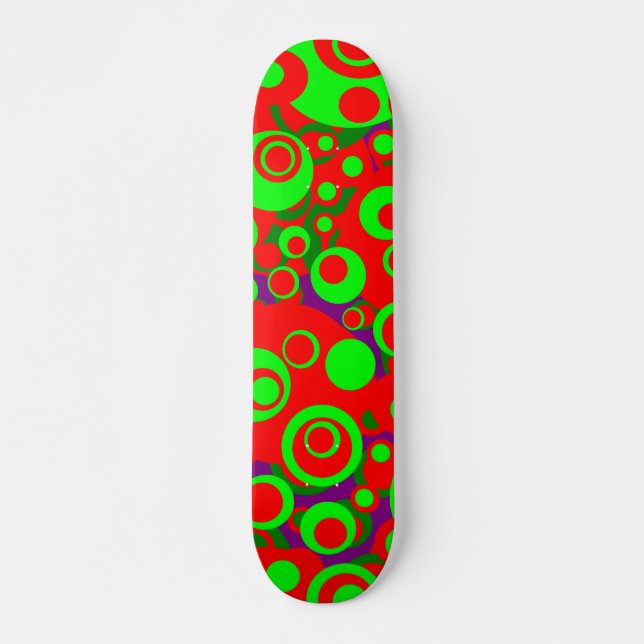 Skateboard Burbujas abstractas 06 (Anverso )