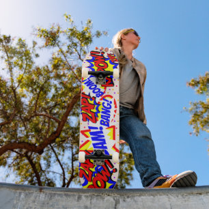 Skateboard Burbujas de diálogo personalizadas de cómic con pu