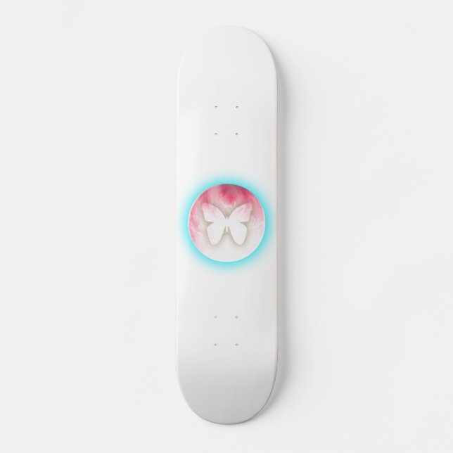 Skateboard Burbujas de mariposa (Anverso)