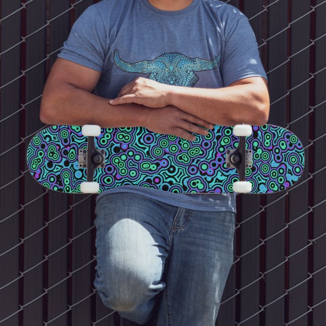 Skateboard Burbujas Psicodélicas (Exterior 3)