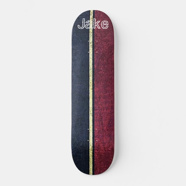 Skateboard Burgundy Black Gold (Anverso)