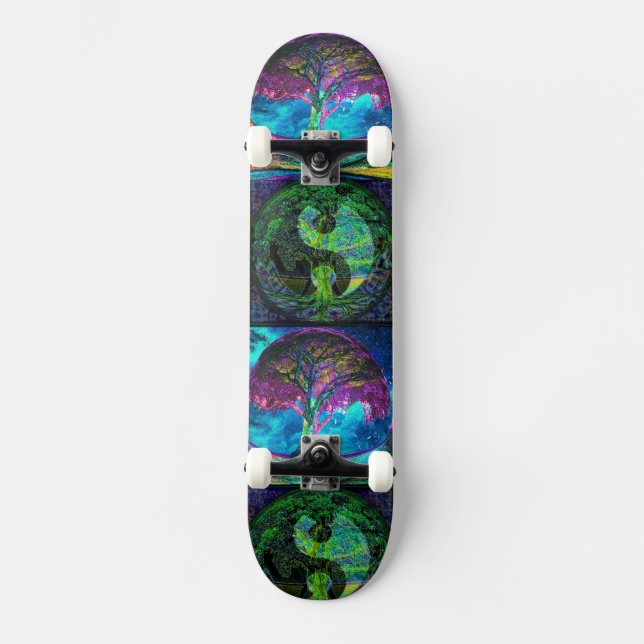 Skateboard Buscador de la verdad del árbol de la vida (Anverso)