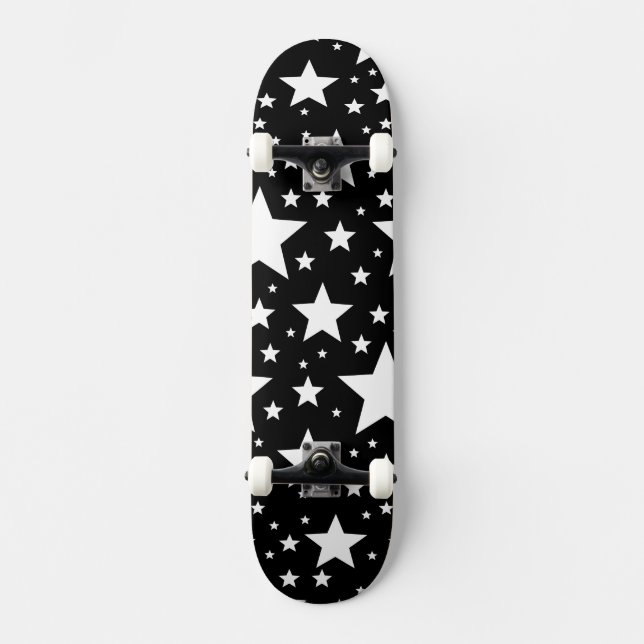 Skateboard BW Stars (Anverso)