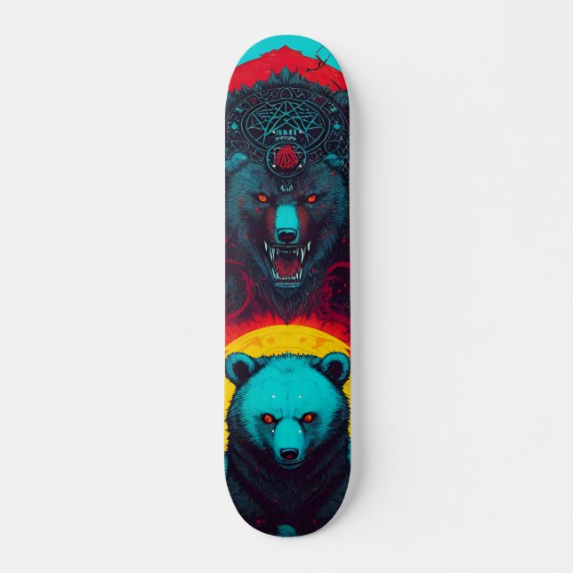Skateboard BZ War Bear Official Madness Personalizado Skatebo (Anverso )
