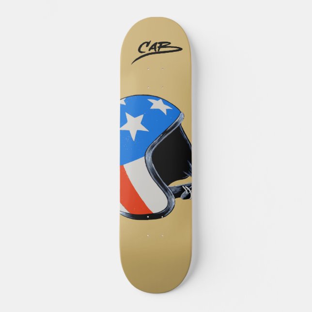 Skateboard Caballero "casco " de Steve (Anverso)