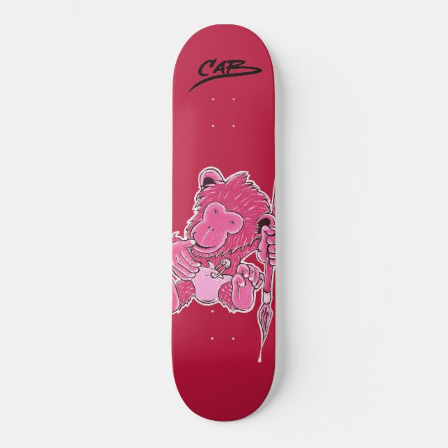 Skateboard Caballero "cepillo de Steve del mono " (Anverso)