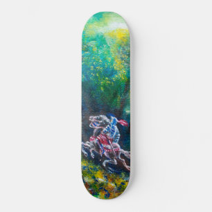 SKATEBOARD CABALLERO LANCELOT, MONTAR A CABALLO EN BOSQUE