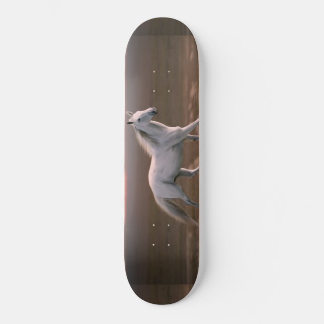 Skateboard Caballo blanco (Anverso)