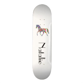 Skateboard Caballo del arco iris - su nombre