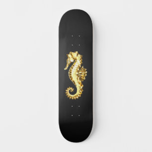 Skateboard Caballo marino polígono de oro