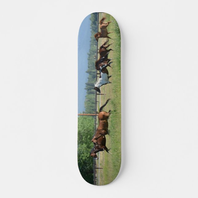Skateboard Caballos galopantes (Anverso )
