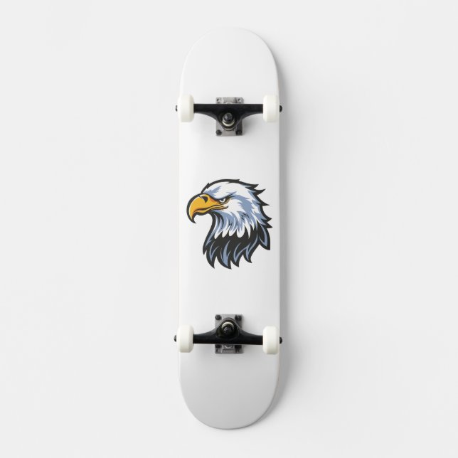 Skateboard Cabeza de águila calva (Anverso)
