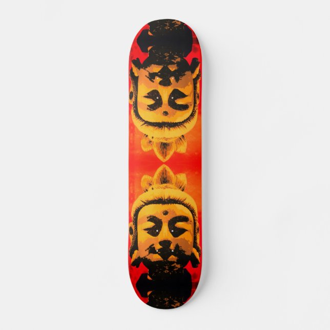 Skateboard Cabeza de Buda Dorada (Anverso)
