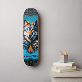 Skateboard Cabeza de lobo majestuoso