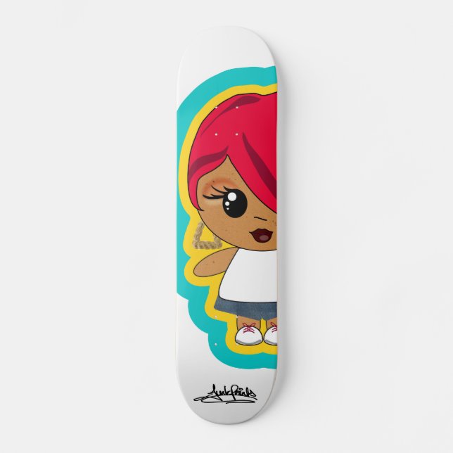 SKATEBOARD CABEZA DEL ROJO DE MATILDA (Anverso)