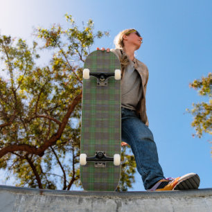 Skateboard Cabin Forest Verde Tartán