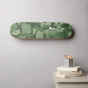 Skateboard Cacahuetes   Campamento de camuflaje Snoopy & Wood