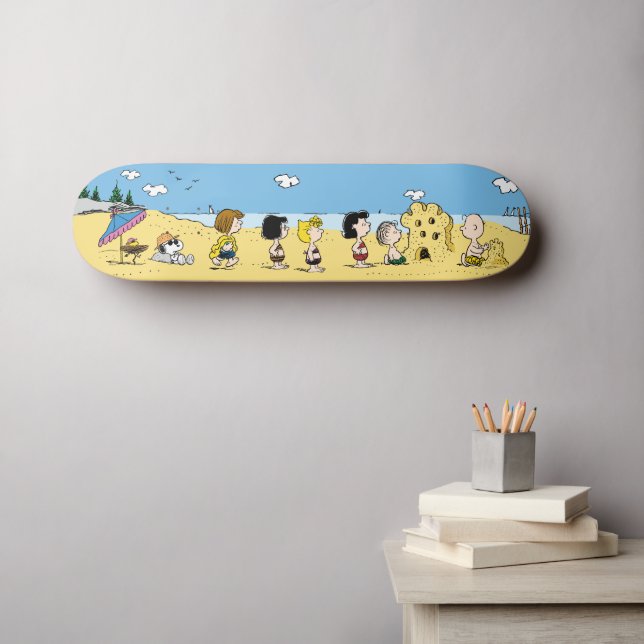 Skateboard Cacahuetes | Día en la playa (Arte de pared (horz))