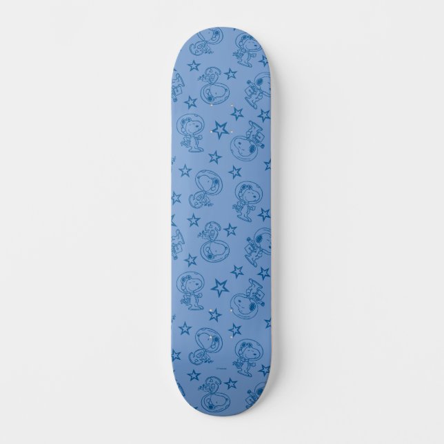 Skateboard Cacahuetes | Modelo de astronauta espacial azul Sn (Anverso)