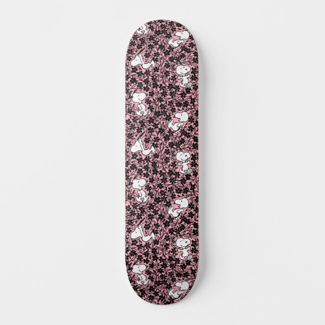 Skateboard Cacahuetes | Patrón de Vino de Flor Snoopy (Anverso)