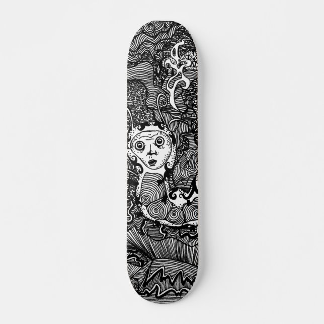 Skateboard Cachimba que fuma Catterpillar (Anverso )