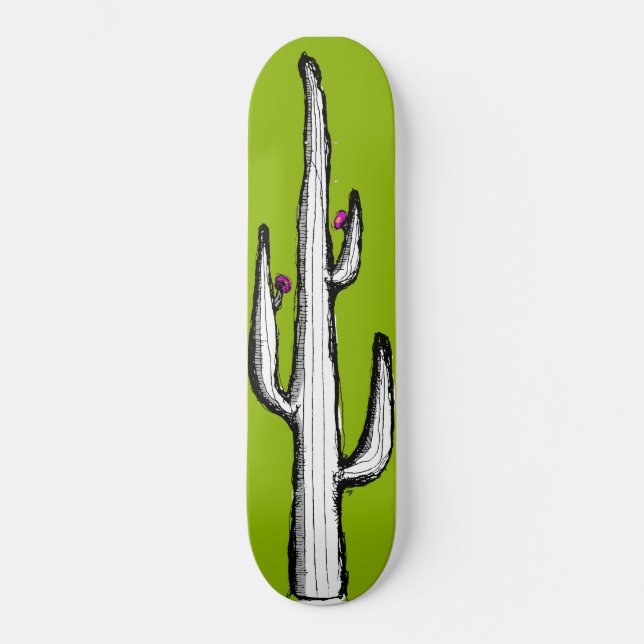 Skateboard Cactus invertido (Anverso)
