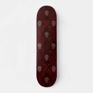 Skateboard Caer en rojo las Skulls victorianas