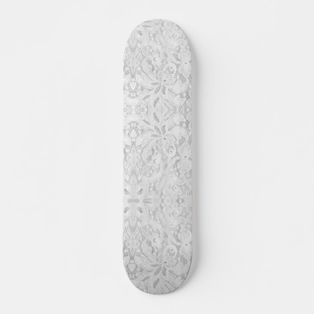 Skateboard Caer en un encaje blanco (Anverso )