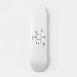 Skateboard Cafeína Molécula Química Átomos de café