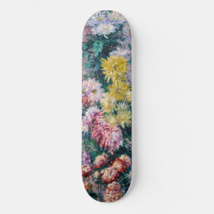Skateboard Caillebotte - Crisantemos blancos y amarillos