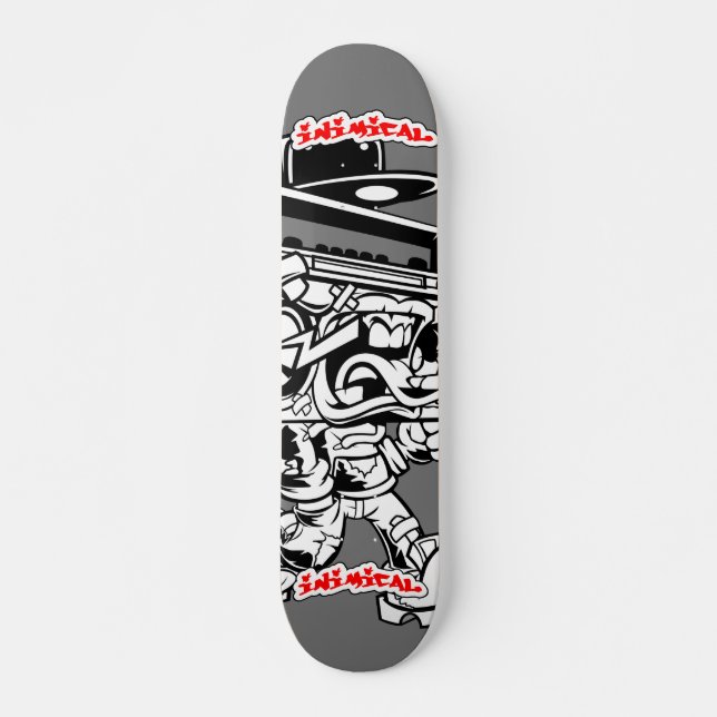 Skateboard Caja de boom de grimy hostil (Anverso )
