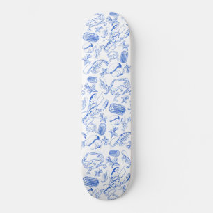 Skateboard Cajun Seafood Boil - Arte de Comida Costera del Su