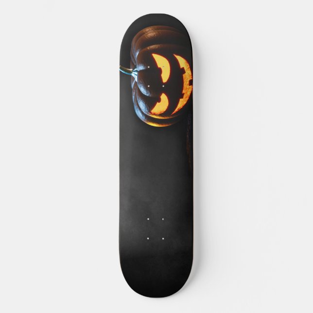 Skateboard Calabaza de Halloween Jack-O-Lantern Spooky (Anverso)