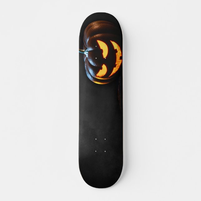 Skateboard Calabaza de Halloween Jack-O-Lantern Spooky (Anverso )