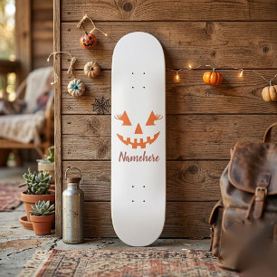 Skateboard Calabaza de Halloween personalizada femenina Jack