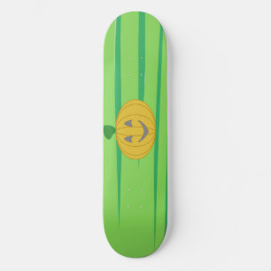 Skateboard Calabaza Naranja de Cosecha Alegre y Bonita