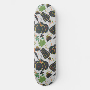 Skateboard Calabaza patrón de zanahoria sin soldadura negro y