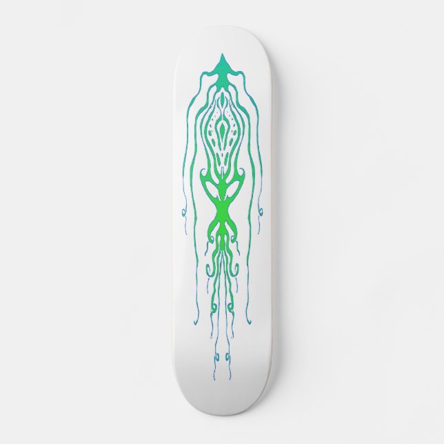 Skateboard Calamar del pulpo del tatuaje tribal