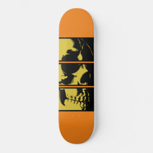 Skateboard Calavera amarilla