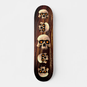 Skateboard Calavera brillante