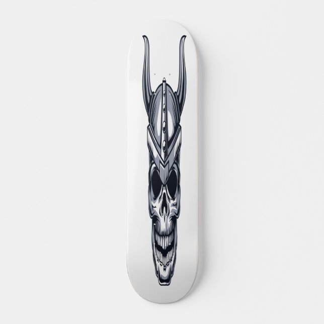 Skateboard Calavera con cuernos (Anverso )