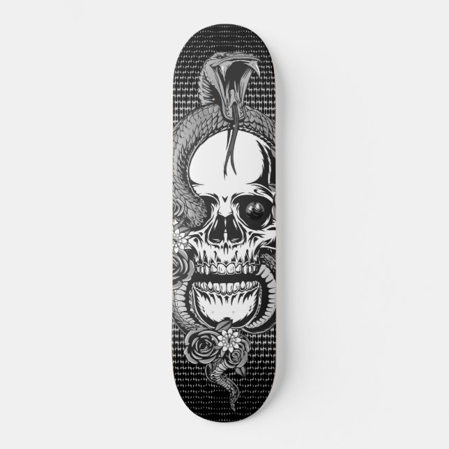 Skateboard Calavera con viper (Anverso)