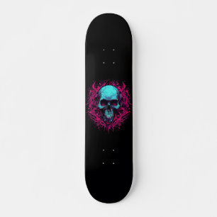 Skateboard Calavera de cráneo negro