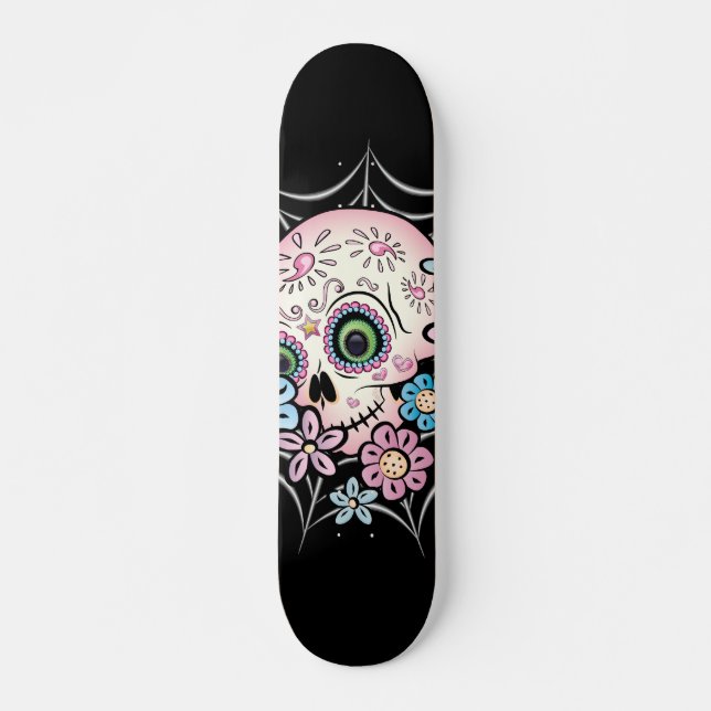 Skateboard Calavera dulce de azúcar (Anverso )